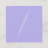 CARRÉ TRIANGLE NOIR, Carte de visite 2,5 pouces x  (Dos)