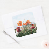 Carré Trio of Flowers Sticker (Enveloppe)