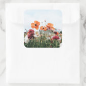 Carré Trio of Flowers Sticker (Sac)