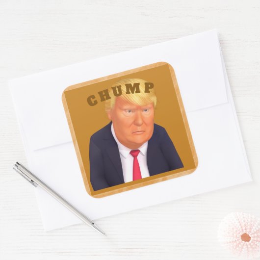 Carré Trump/Chump Sticker (Enveloppe)
