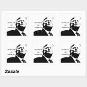 Carré Trump/Destructive Not Constructive Sticker (Feuille)
