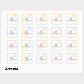 Carré Two Little Birds  Square Sticker (Feuille)