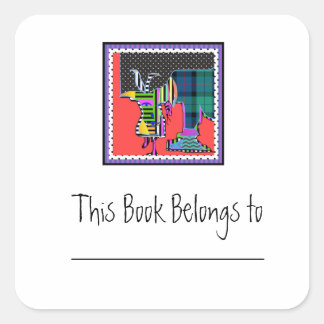 Carré Un Sticker De Plaque Animale Différent