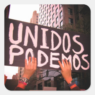 Carré Undos Podemos Sticker par Tamara Diaz Art