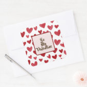Carré Valentine’s Day Red Sticker Be My Valentine (Enveloppe)