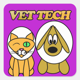 CARRÉ VET TECH STICKER PAR WWW.VETTECHSTUFF.COM