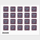 Carré Veuillez voter Sticker (Feuille)