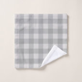 Carré Vichy Gris Bleu Rustique (Gant de toilette)