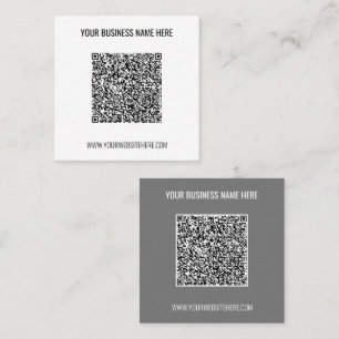 Carré Votre carte de visite avec nom, site web et couleu