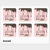 Carré Vous aimez plus que Chocolat Sticker Valentine (Feuille)