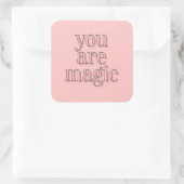 Carré Vous Êtes Magic Sticker Tissage Fibre Arts (Sac)