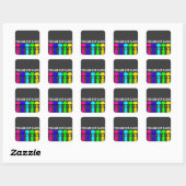 Carré Vous N'Êtes Pas Un Seul Sticker (Feuille)