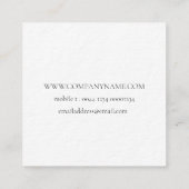 CARRÉ WILLIAM MORRIS CARTE DE VISITE MOTIF BOTANIQUE (Dos)