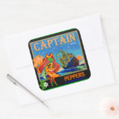 Carré WQ TOYS STICKER : Capitaine Cayenne Pepper (Enveloppe)
