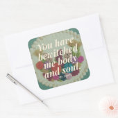Carré You Have Bewitched Me Pride and Prejudice Sticker (Enveloppe)