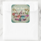 Carré You Have Bewitched Me Pride and Prejudice Sticker (Sac)