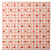 CARREAU いちご&ギンガムチェック(サーモンピンク)  (Devant)