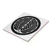 CARREAU 丸に抱き柏 (Côté)