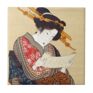 Carreau 女, femme de 国貞, Kunisada, Ukiyo-e