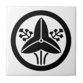 CARREAU 家紋「丸に立ち沢瀉」 (Devant)