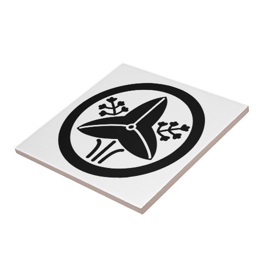 CARREAU 家紋「丸に立ち沢瀉」 (Côté)