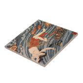 Carreau 海 女 と 龍, 国, Femme & Dragon, Kuniyoshi, Ukiyo-e (Côté)