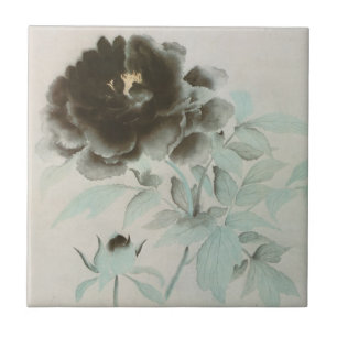 Carreau 牡丹, pivoine de 速水御舟, Gyoshū, art de Jpanese