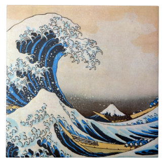 Carreau 神奈川沖浪裏, grande vague de 北斎, Hokusai, Ukiyo-e