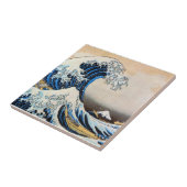 Carreau 神奈川沖浪裏, grande vague de 北斎, Hokusai, Ukiyo-e (Côté)