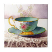 Carreau 0001 Teacup on Lace Tile (Devant)
