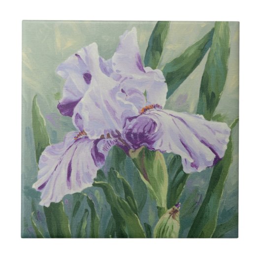 Carreau 0440 Iris pourpres (Devant)