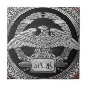 Carreau [100] Aigle impérial romain d'argent sur Médaillon (Devant)