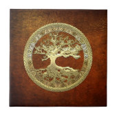 Carreau [100] Arbre de la vie celtique [or] (Devant)