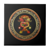 Carreau [100] Dragons rouges et jaunes (Devant)