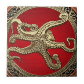 Carreau [100] Octopus d'or sacré en posture défensive (Devant)