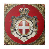 Carreau [100] Ordre de Malte - Armoiries de SMOM (Devant)