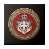 Carreau [100] Ordre de Malte - manteau de SMOM des bras (Devant)