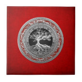 Carreau [100] Treasure Trove : Celtic Tree of Life [Argent (Devant)