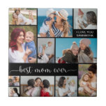 Carreau 11 Photo Collage Meilleure Maman Jamais<br><div class="desc">Créez Votre Propre Collage Photo Simple De Maman. Ajoutez Vos Propres Photos,  Ajoutez Vos Propres Salutations Et Faites-En Votre Propre. Faites un collage photo personnalisé pour les occasions spéciales et la fête des mères.</div>