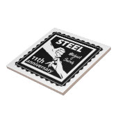 Carreau 11e anniversaire du mariage tenant la main (Côté)