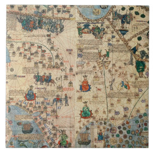 Carreau 131-0058260/1 atlas catalan : Petit groupe de