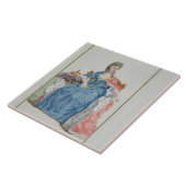 Carreau 1353-1412) reines de Margaret (du Danemark, (Côté)