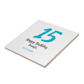 Carreau 15e anniversaire quiencenera ajouter date année te (Côté)