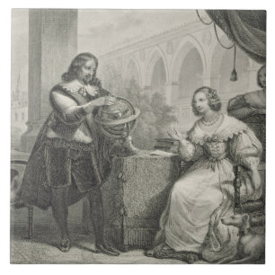 Carreau 1626-89) reines de Christina (de la Suède, d'une