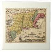 Carreau 1685 Map - New Belgium, The New World, New England (Devant)