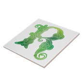 Carreau 16e siècle Celtic Knot Capitale décorative R (Côté)