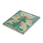 Carreau 1900 Malkin Art Nouveau Floral Repro Faux Relief (Côté)