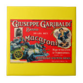 Carreau 1920 Giuseppe Garibaldi macaroni étiquette (Devant)