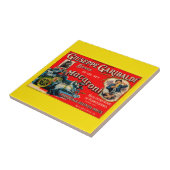 Carreau 1920 Giuseppe Garibaldi macaroni étiquette (Côté)