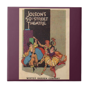 Carreau 1923 Couverture de la feuille de théâtre d'Al Jols